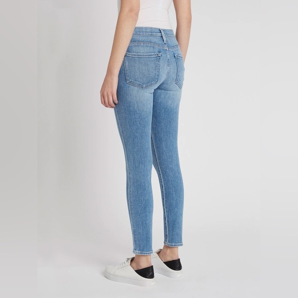 Frame Denim Le Skinny de Jeanne Crop Jeans Light/Medium Wash size 28 - Picture 4 of 13